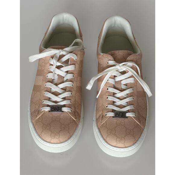 Gucci Women’s GG Supreme Ace Tonal Web Sneakers 9.5 US (39.5 Euro) 812026 NIB - Picture 6 of 15
